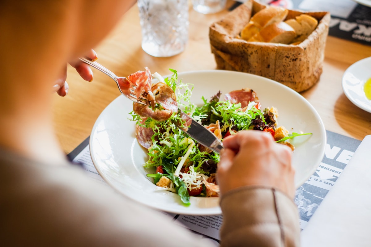 Healthy nutritious meal promoting wellness