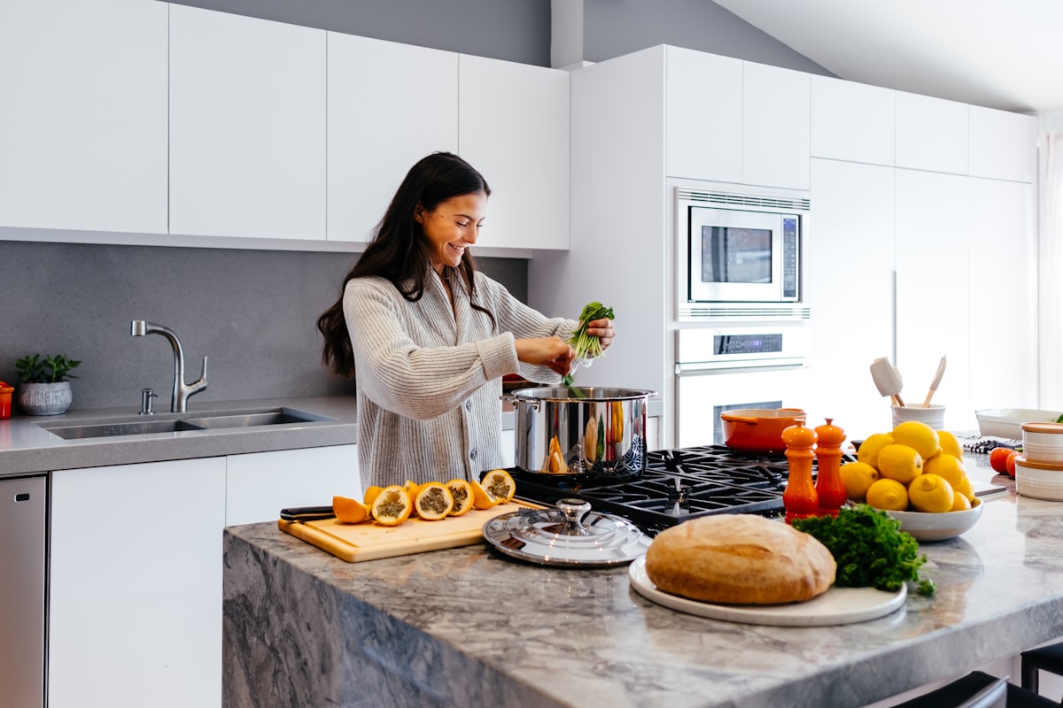 Fresh healthy ingredients supporting stress management